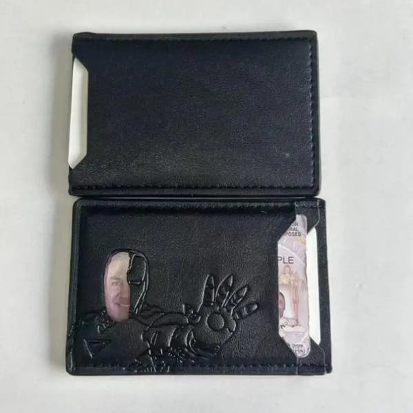 Heroic Leather Wallet with Custom Mask™