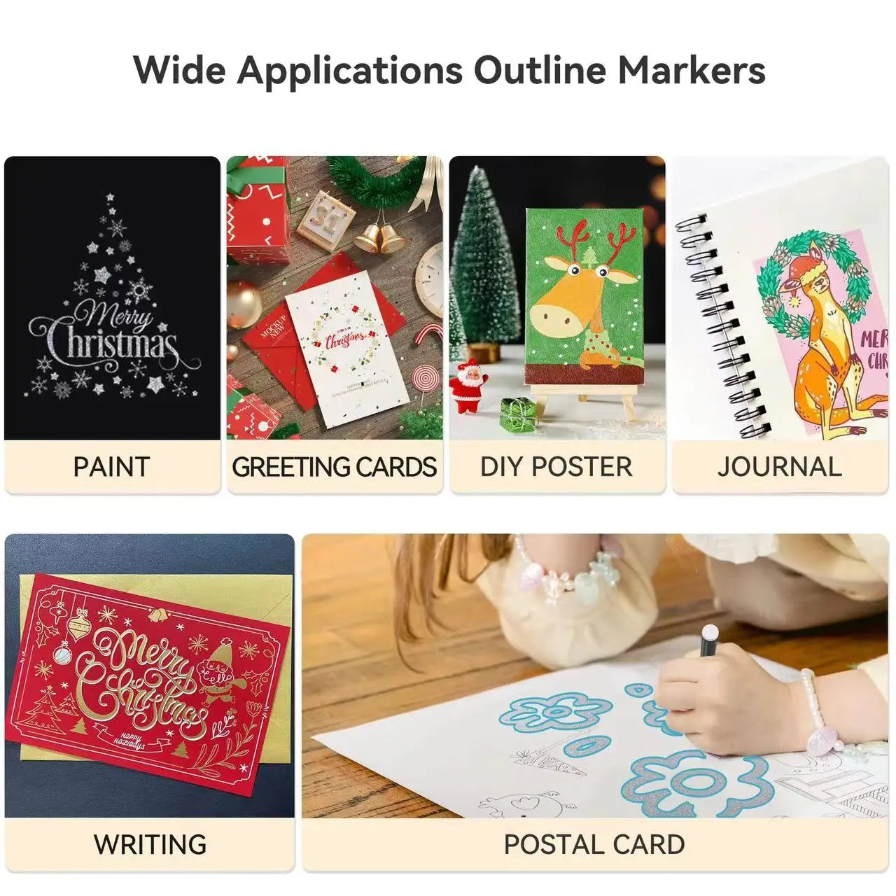 Double Line Outline Markers