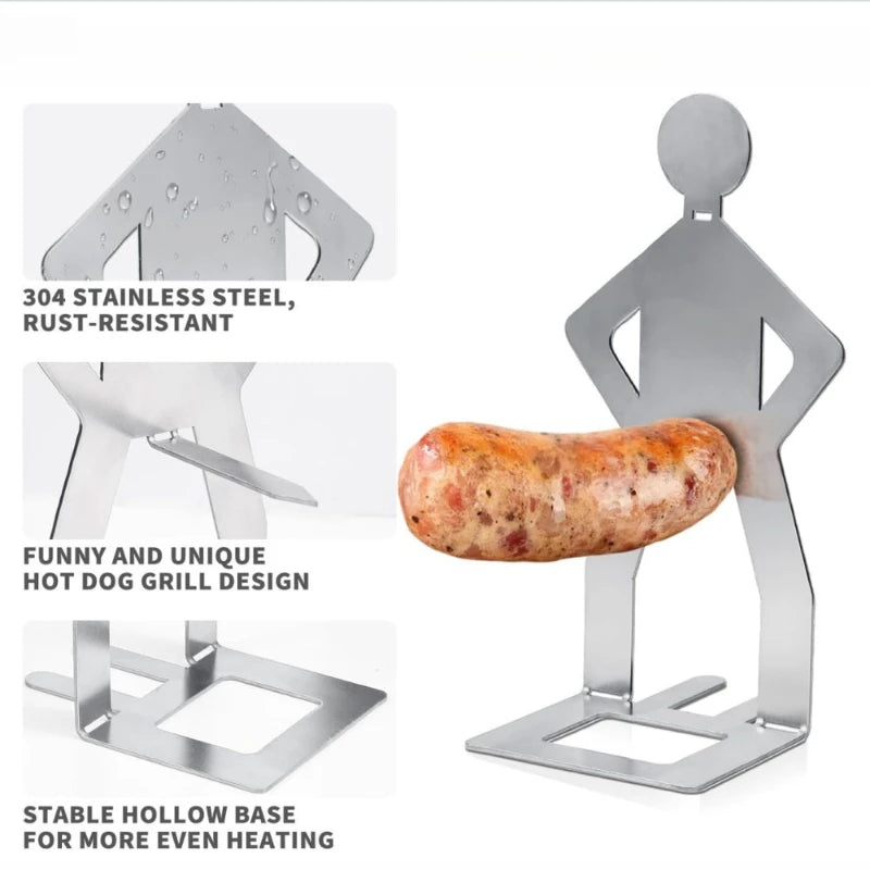 Whimsical Stainless Steel Hot Dog Holder™